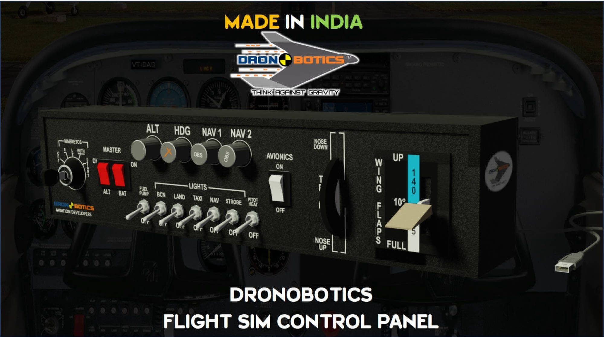 Dronobotics Flight Sim Control Panel